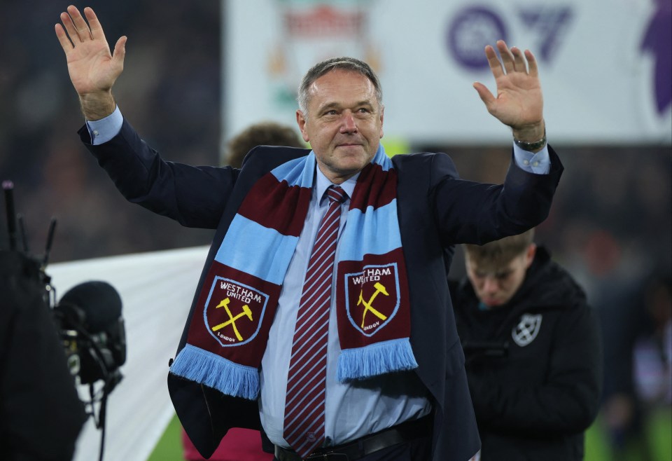 He wore a Hammers scarf in an emotional return to the club