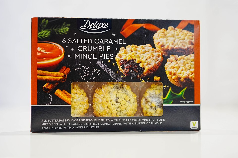 Lidl's salted caramel crumble mince pies tasted more of lemon than caramel