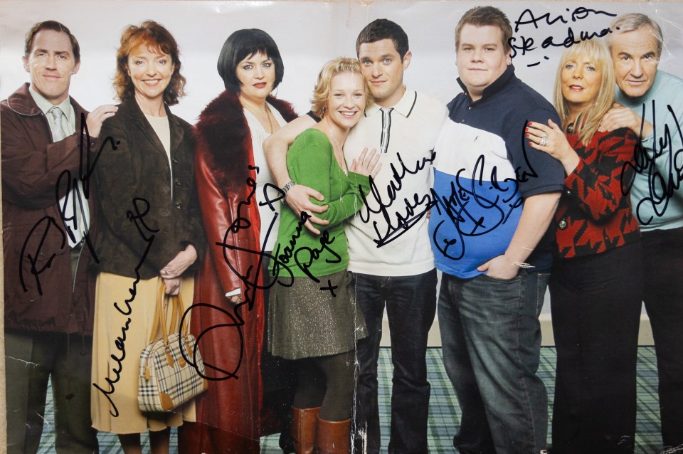 Signed cast photo from Gavin & Stacey.