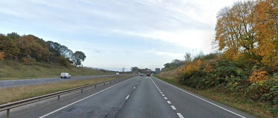 A1 road with sparse traffic.