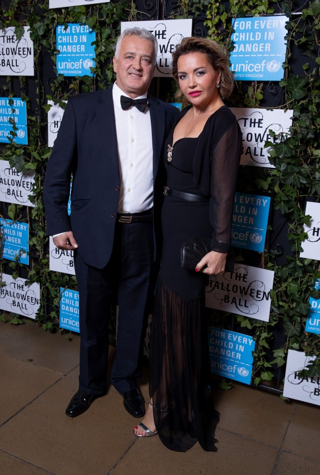 Vera and Besnik Sahatciu at the UNICEF Halloween Ball.