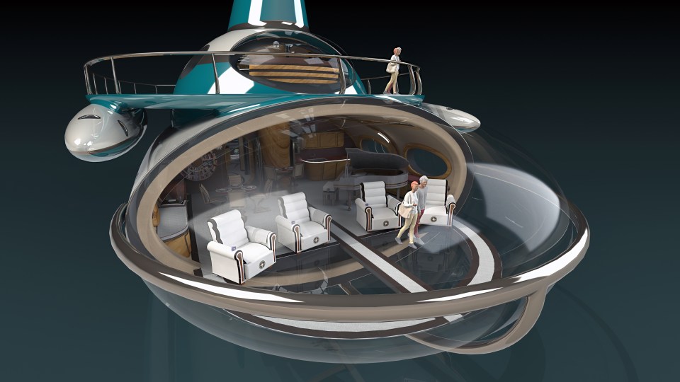 Plans have been revealed for a luxurious submarine slash superyacht