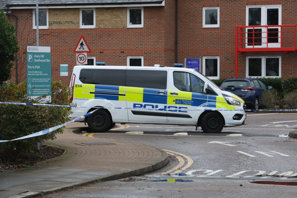 The campus has been cordoned off today