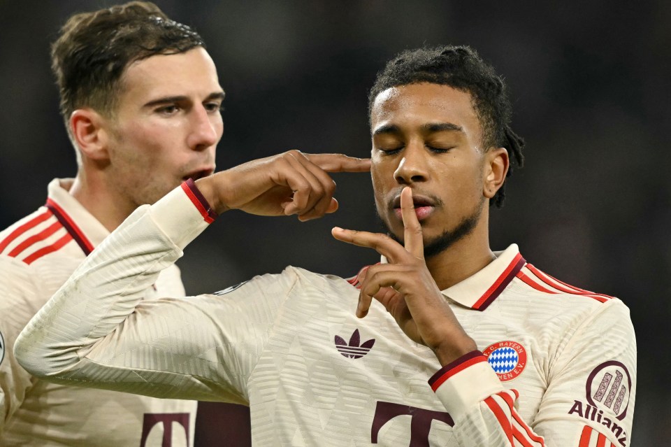 Michael Olise is seemingly enjoying his time at Bayern Munich