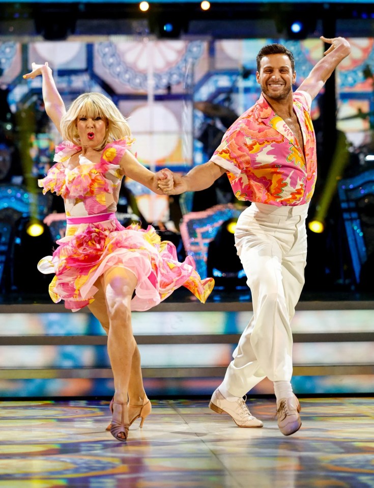 Sarah Hadland and Vito Coppola dancing on Strictly Come Dancing.