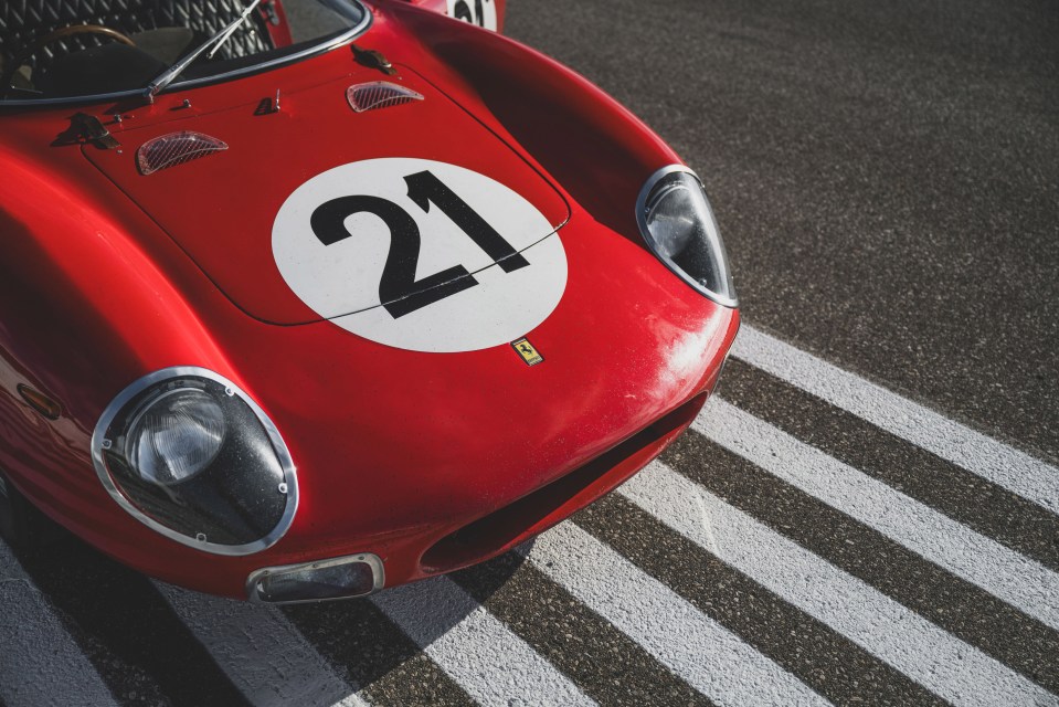 The stunning supercar still features original racing numbers