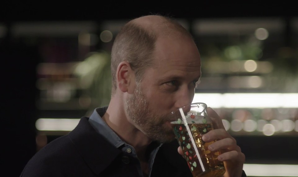 Wills enjoyed supping a pint of cider at the event