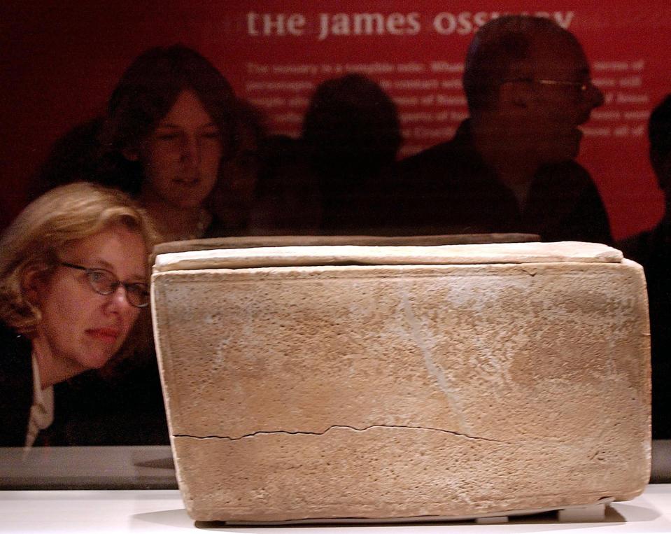 People view the James Ossuary