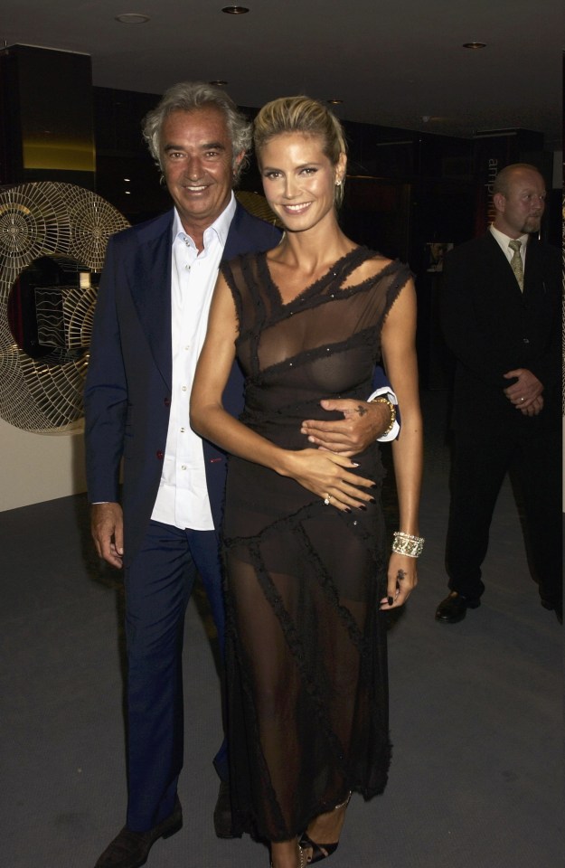 Heidi Klum and Flavio Briatore were together for a year when she fell pregnant