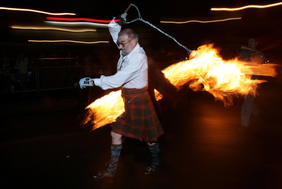 Fire-throwing is one of the more unusual Christmas traditions