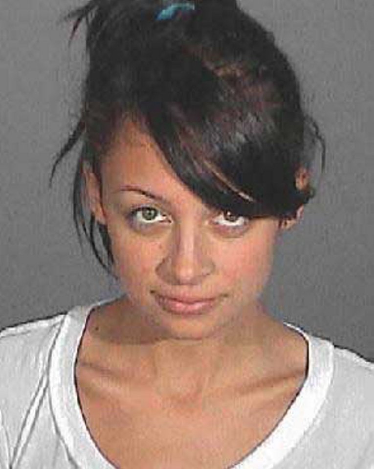 Nicole Richie mugshot.