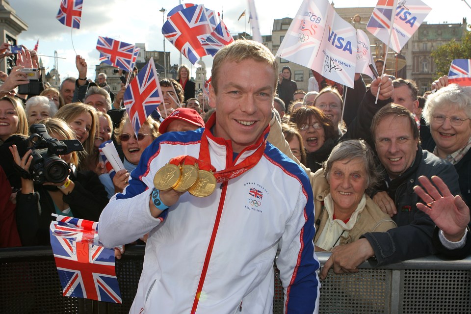 Hoy, 48, is among Team GB's greatest Olympians