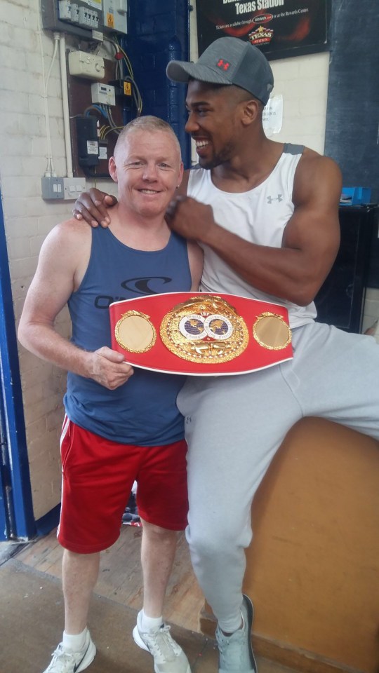 Joshua often visits the Finchley Amateur Boxing Club