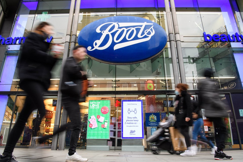 Boots store on Oxford Street, London.