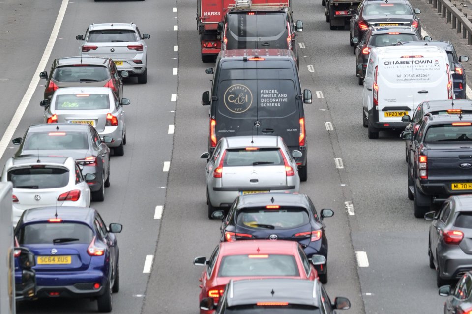 Drivers are now stuck on the busy M5 motorway