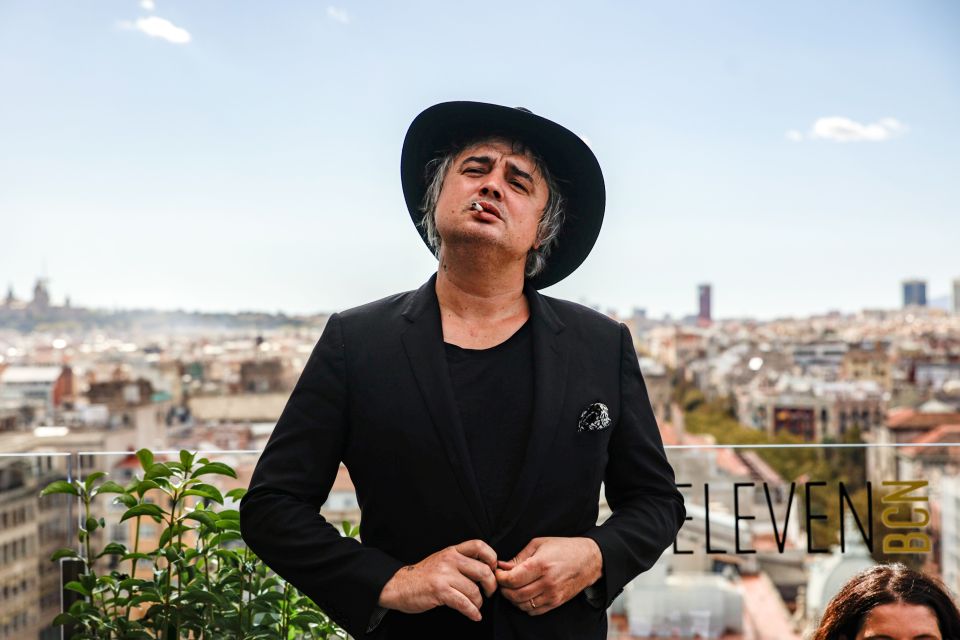 Pete Doherty at the presentation of his documentary in Barcelona.