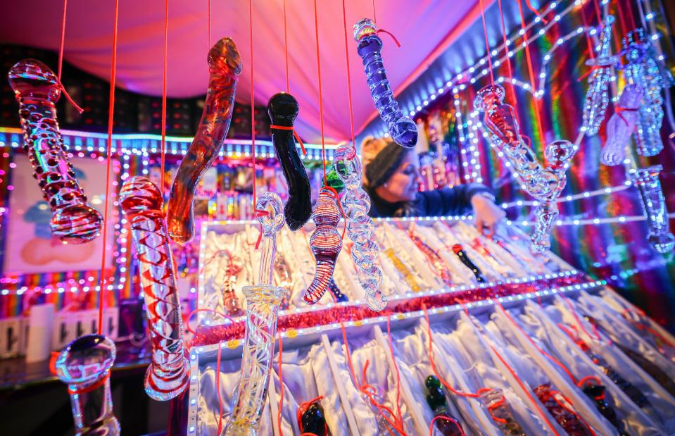 Sex toys and Christmas decorations are on offer, and visitors can choose from a large selection