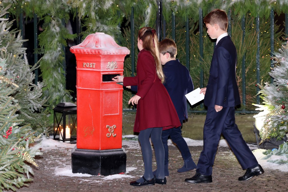 At Kate's 2023 carol concert, George, Charlotte and Louis sent letters to Santa