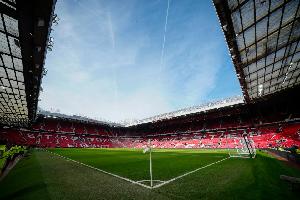 Old Trafford stadium in Manchester.