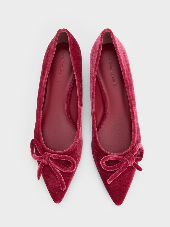 Velvet shoes, £65, Charles & Keith