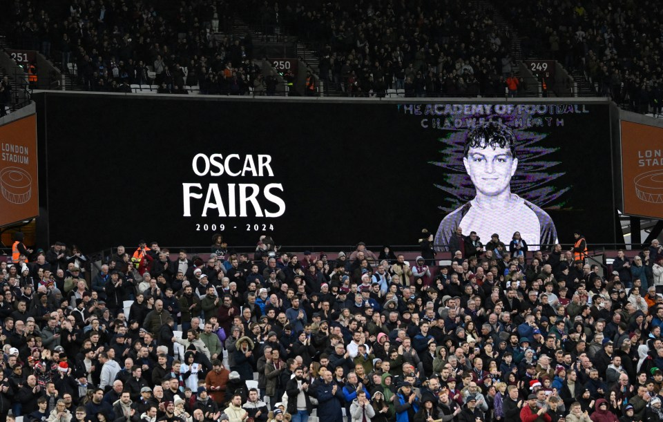 Tributes were paid to West Ham youth star Oscar Fairs who tragically passed away