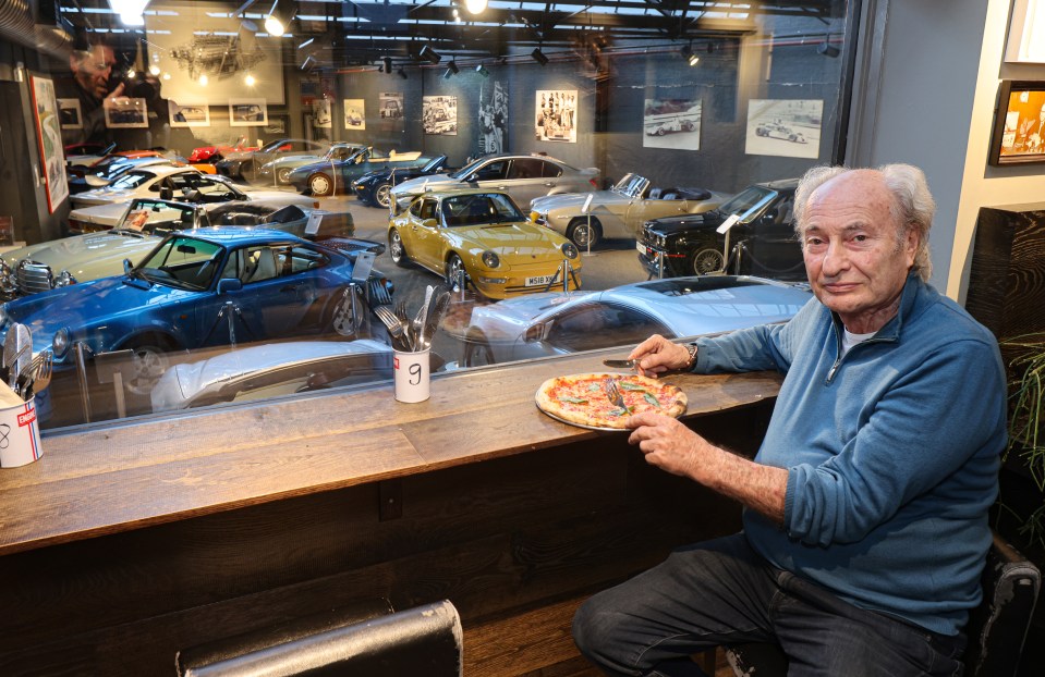 The dining room provides a great view of the showroom floor