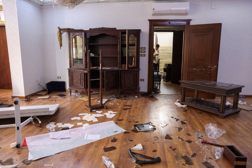 Looting has also taken place at the Iranian embassy in Damascus