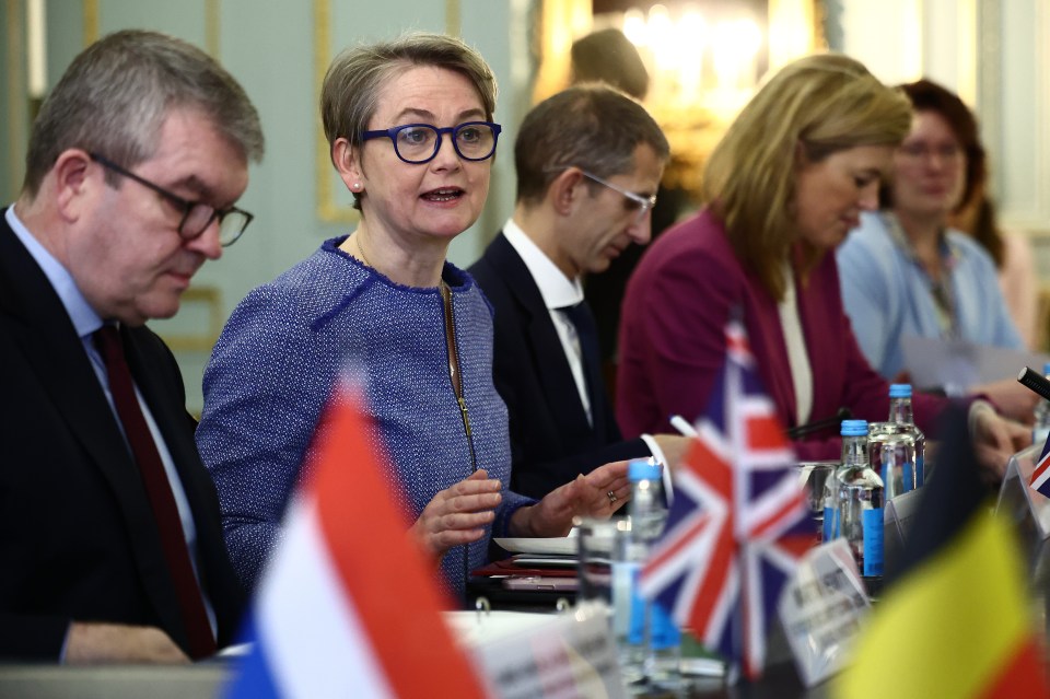 Home Secretary Yvette Cooper chairs a meeting of the Calais Group in London this week