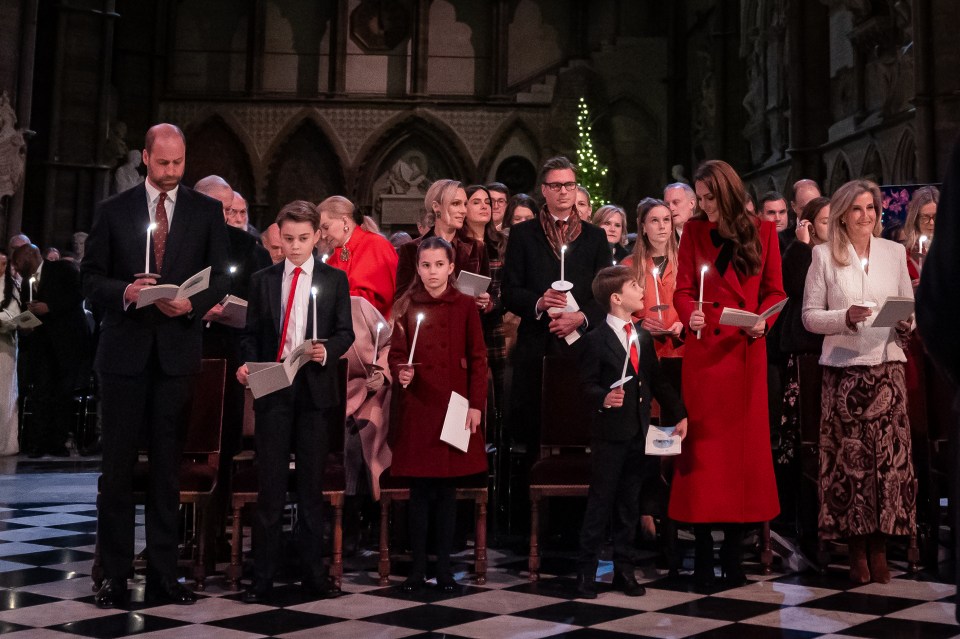 She was even surprised last night when ballet dancers performed right in front of her during the festive service