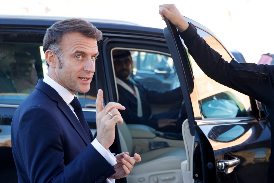 French President Emmanuel Macron's country is crumbling around him