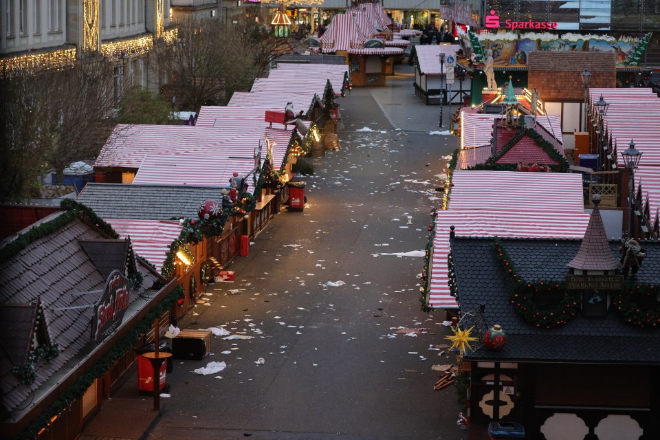 The market was closed following the attack