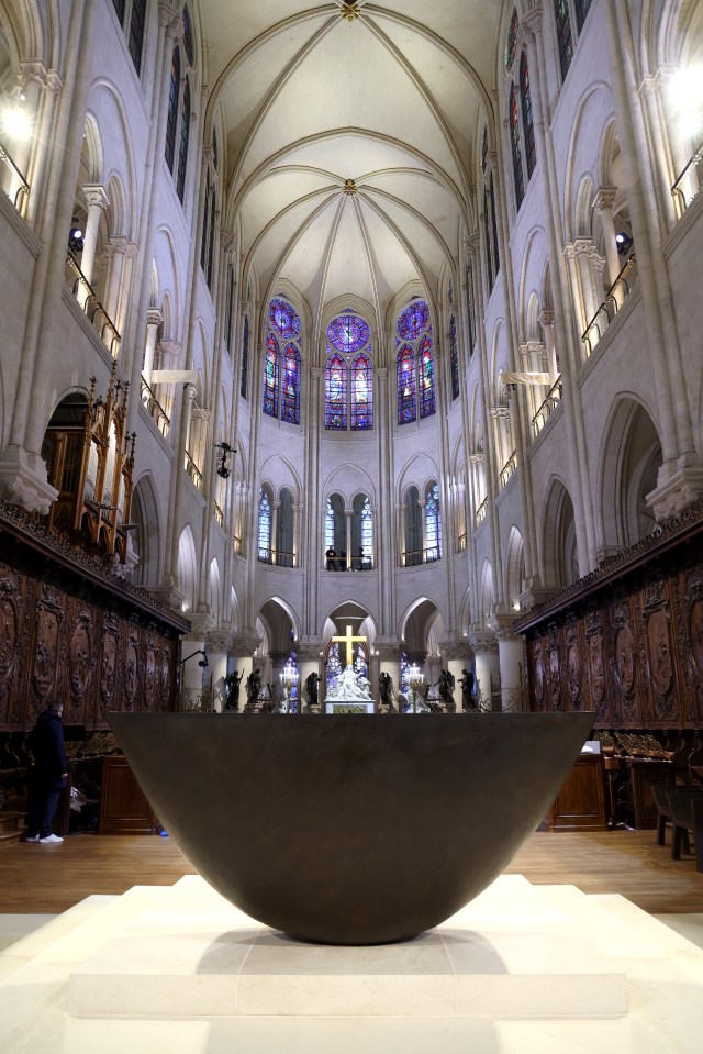 The inside of the cathedral following its restoration