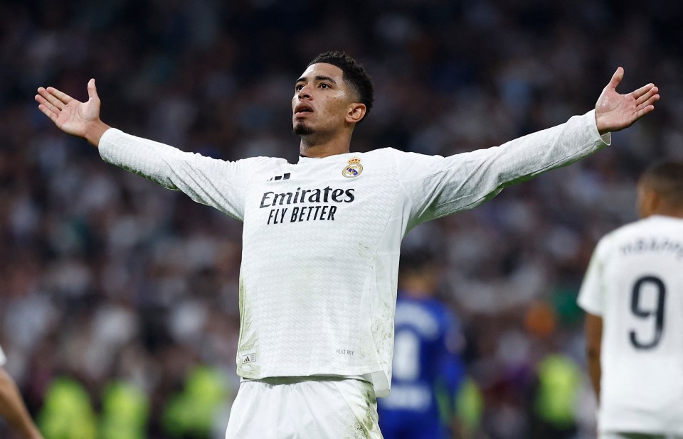 Jude Bellingham scored for Real Madrid in the win over Getafe