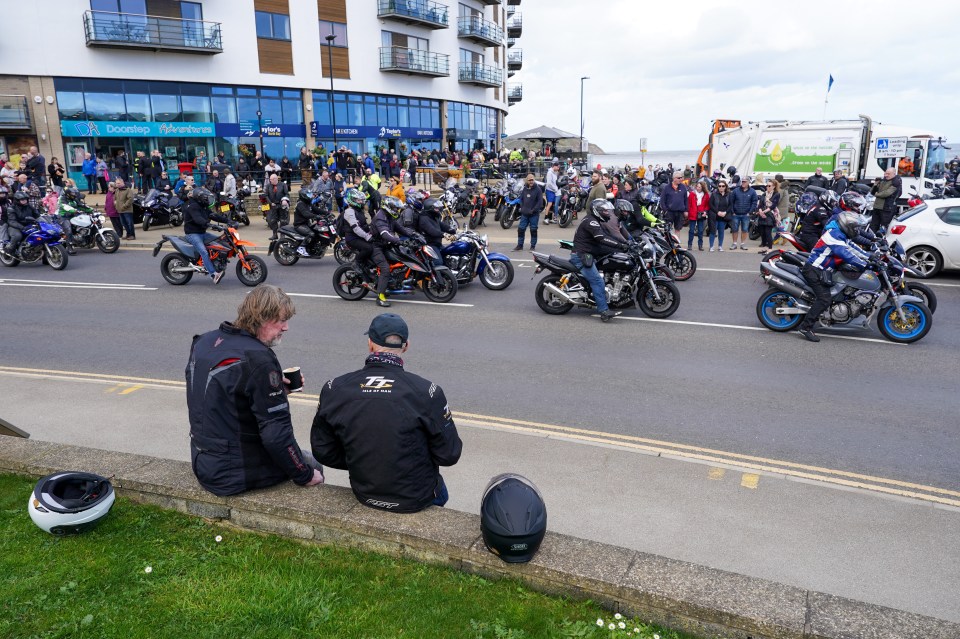 Memorial motorcycle ride for Dave Myers in Scarborough.