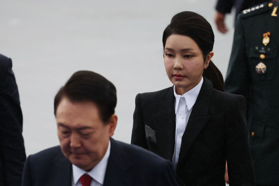 South Korean President Yoon Suk Yeol and his wife Kim Keon Hee