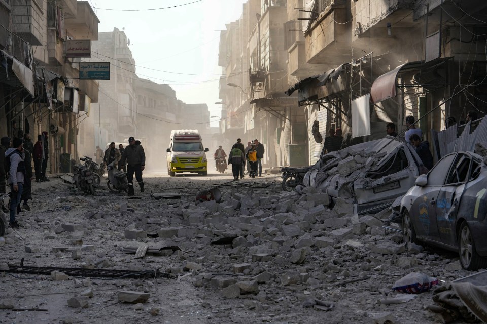 The city of Idlib - believed to be a rebel stronghold - has also been decimated by airstrikes in recent days