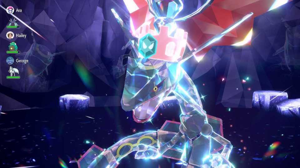 Shiny Rayquaza comes with the Dragon-tera type and powerful Dragon-type moves