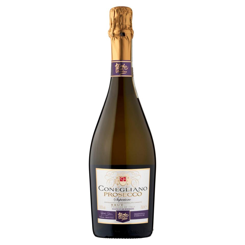 Bottle of Conegliano Prosecco Superiore Brut.