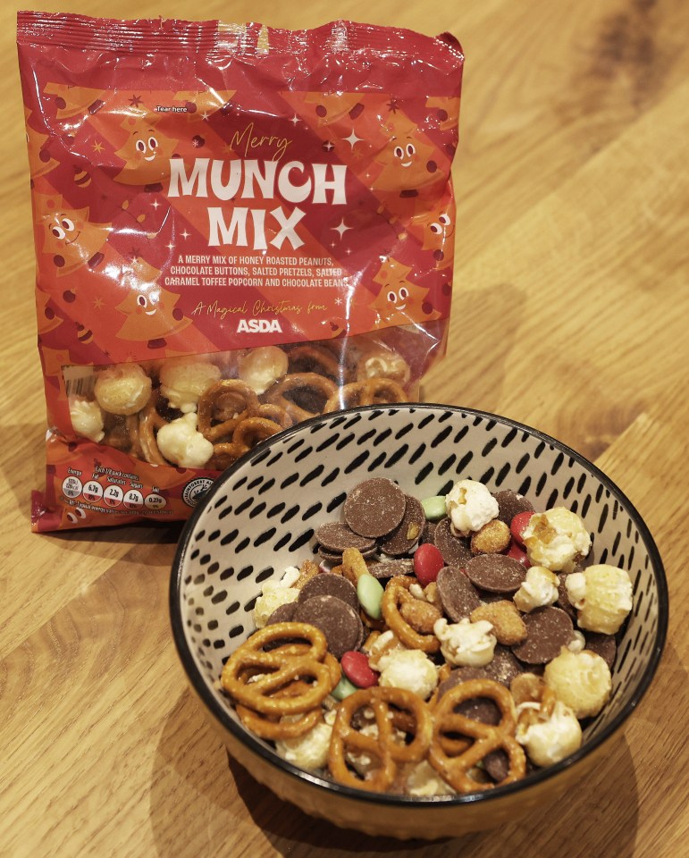 Asda's Merry Munch Mix contained lots of honey-roasted peanuts