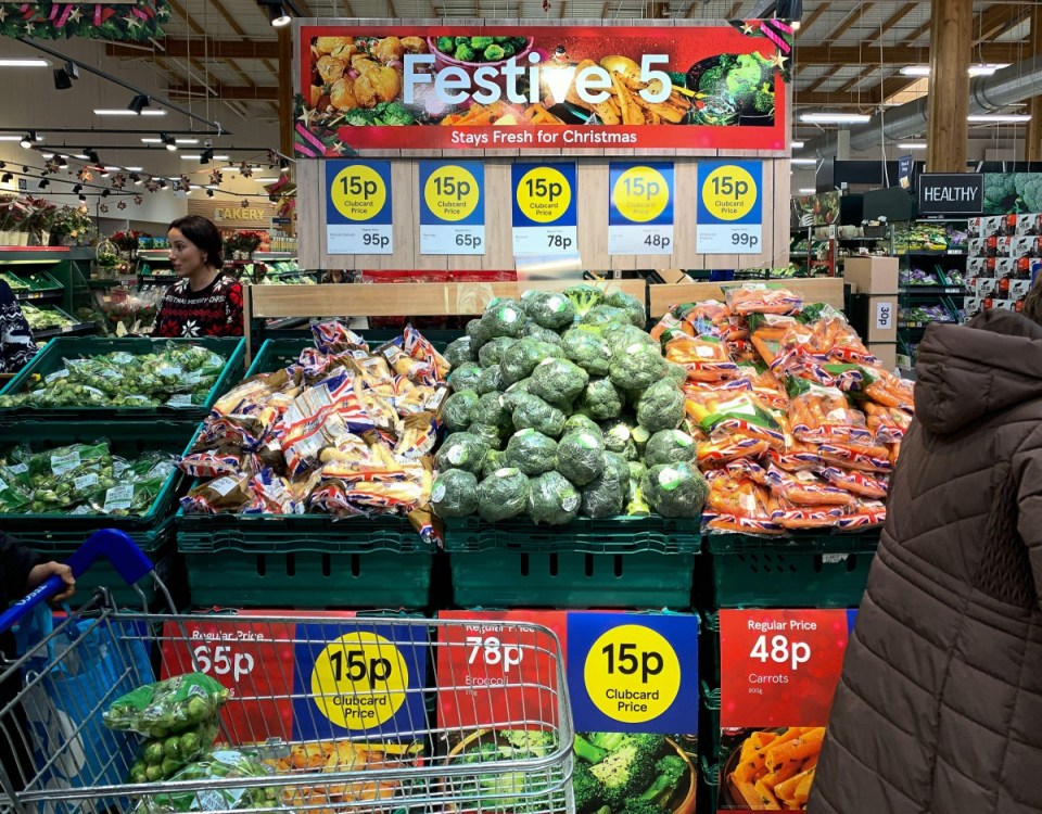 Major supermarkets are slashing vegetable prices, easing the cost of Christmas dinner