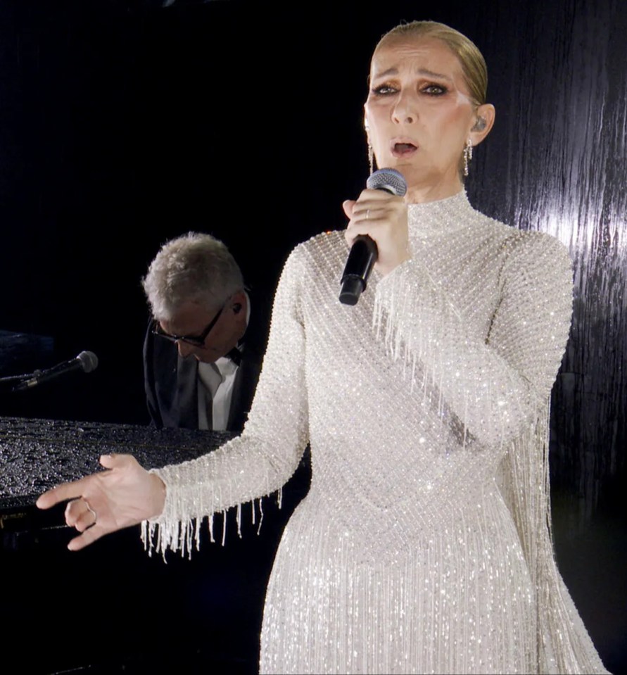 Celine Dion stepped on stage for the Opening Ceremony of the Paris Olympics