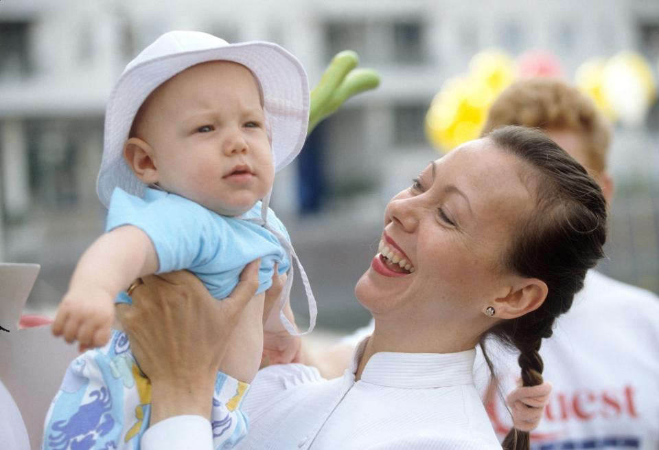 Jenny with her beloved son Jonathan