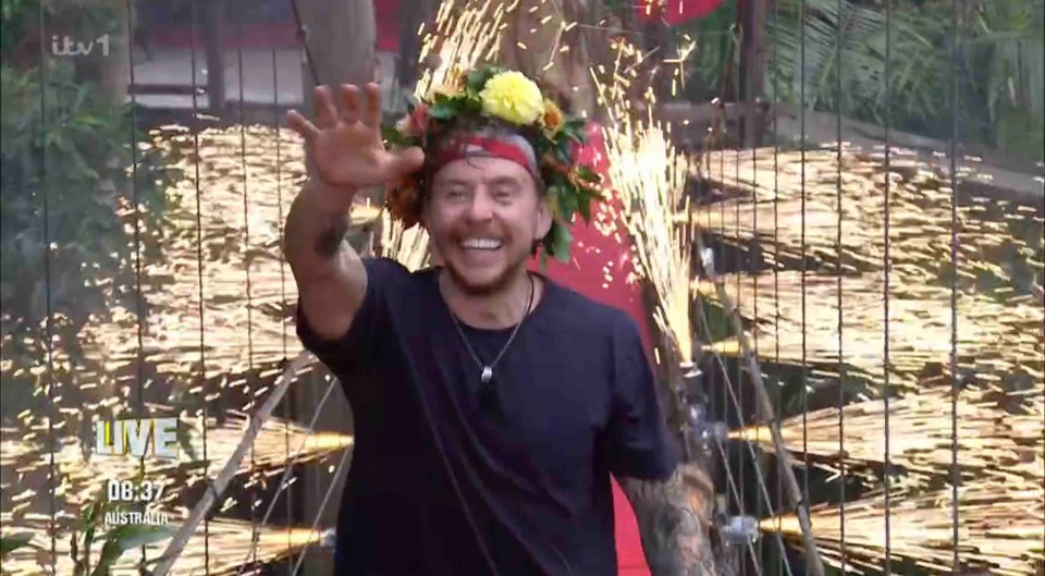 It comes after McFly singer Danny Jones was crowned Jungle King