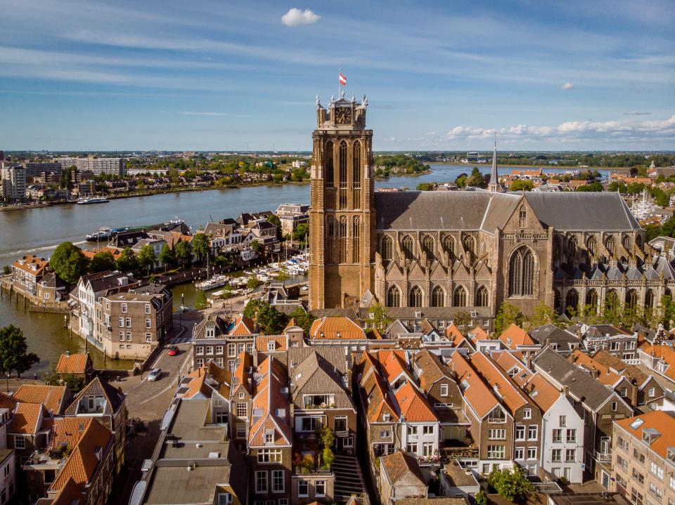 Dordrecht Minster features a beautiful stained glass window, original Renaissance choir stalls and a marble pulpit