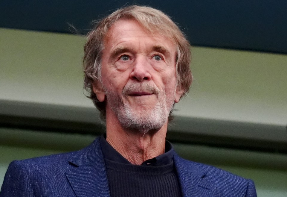 Sir Jim Ratcliffe, Ineos CEO, at a Premier League match.