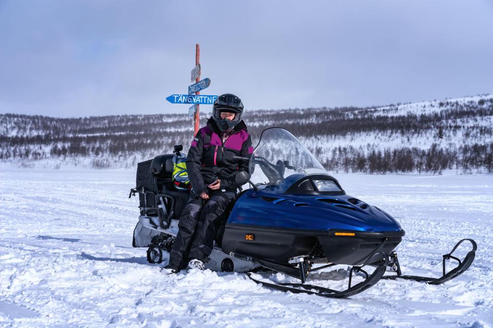 Holidaymakers touching down at the Swedish airport can ditch the coach in favour of a dog sled or a snowmobile ride to their hotel