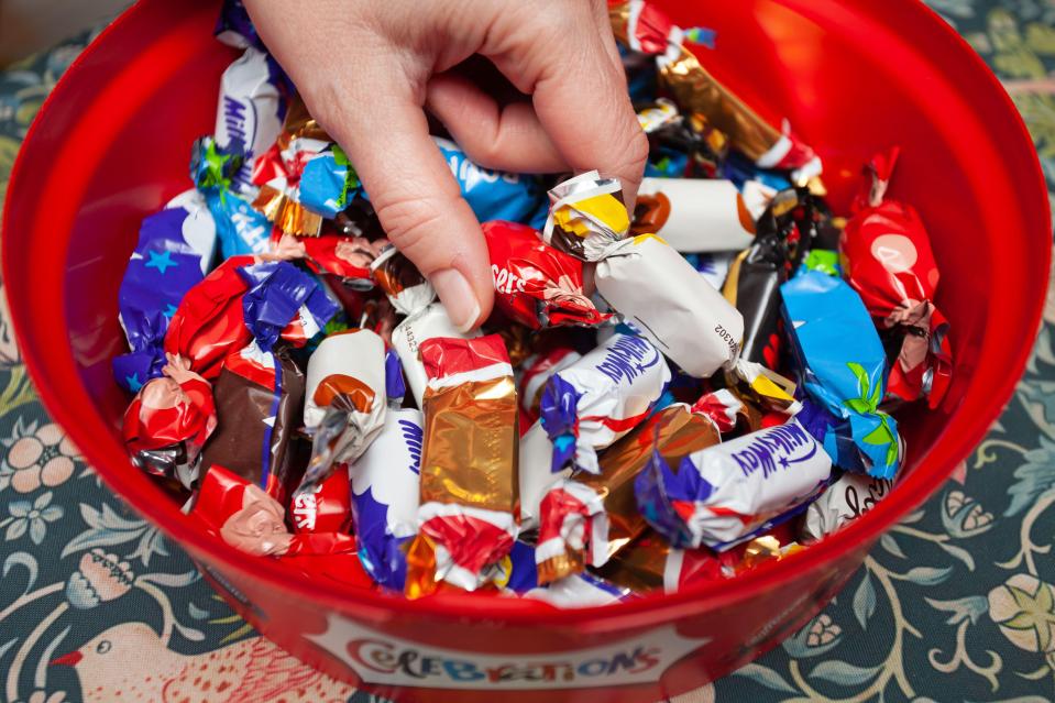 Chocolate brand Celebrations has found 17 per cent of us are 'tub-huggers' and grab our favourite sweets first