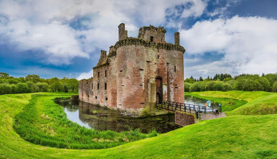 Caerlaverock Castle played a starring role in adverts for the national tourist board