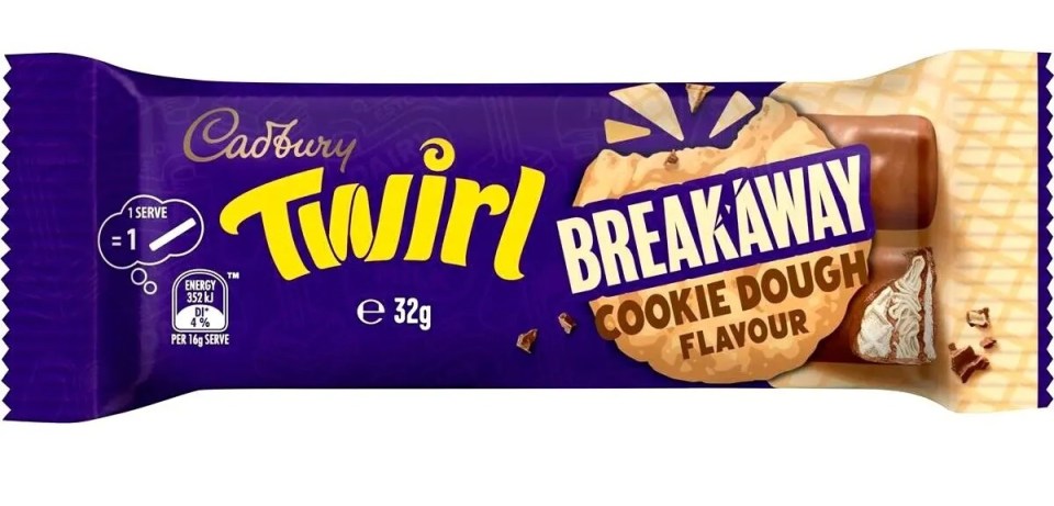 Cadbury’s Breakaway Cookie Dough X Twirl has garnered an excited reaction online