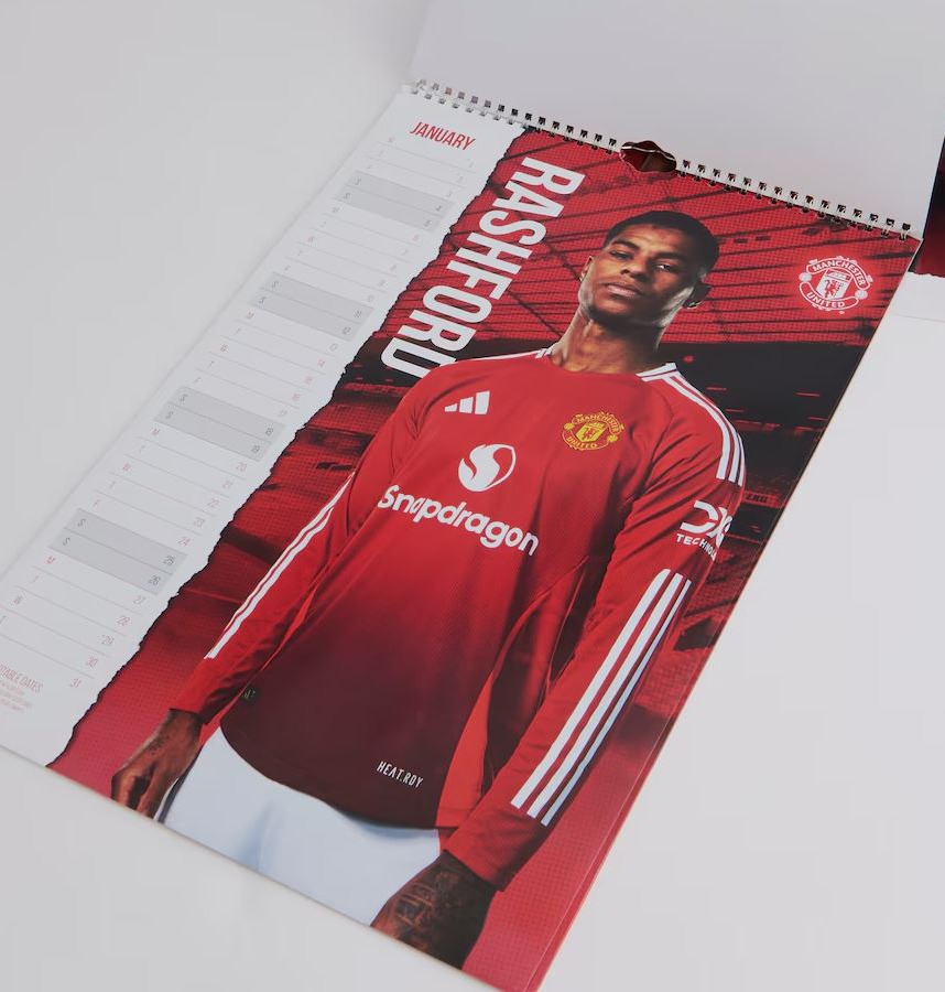 Marcus Rashford 2024 wall calendar.